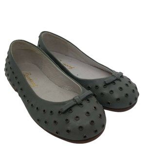 Bonpoint Girls Kids Ballerina Flat Shoes Grey Size